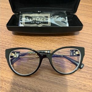 Versace Black and Gold Women's Glasses